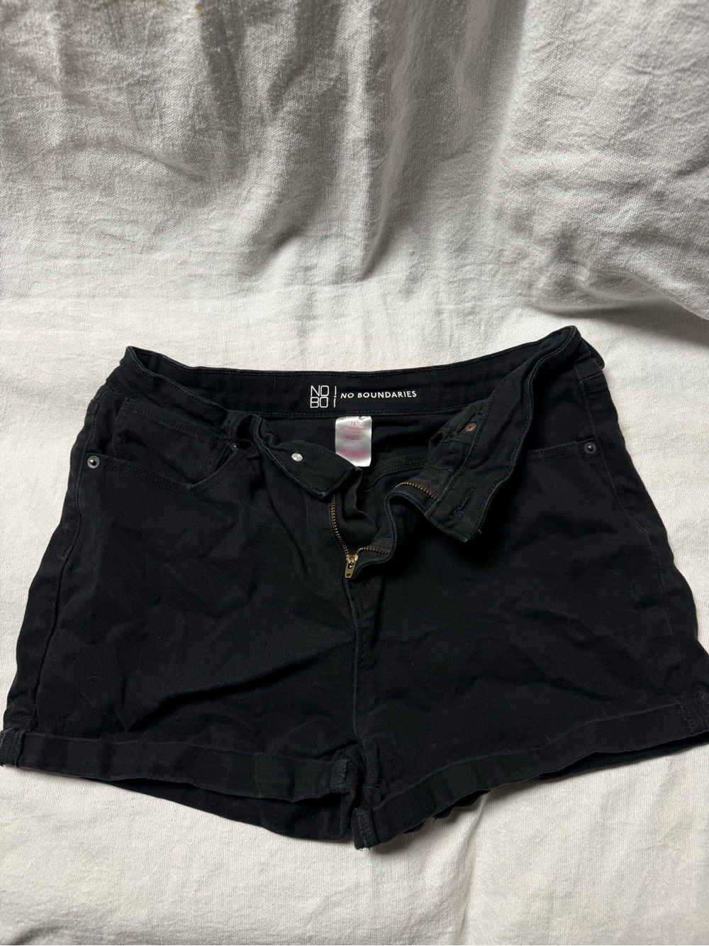 No Boundaries Black Women's Denim Jean Shorts